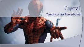  Presentation with spiderman - Beautiful PPT theme featuring august-2-2020-scene backdrop and a lemonade colored foreground