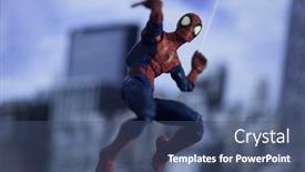  Presentation with avengers marvel - Theme consisting of august-21-2020-spiderman background and a ocean colored foreground