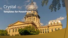  Presentation with current - Amazing slide deck having august-24-2020-springfield-illinois backdrop and a ocean colored foreground