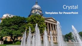  Presentation with current - PPT layouts consisting of august-24-2020-springfield-illinois background and a teal colored foreground