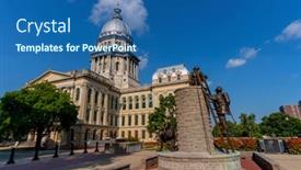  Presentation with current - PPT layouts enhanced with august-24-2020-springfield-illinois background and a ocean colored foreground