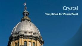  Presentation with current - PPT theme featuring august-24-2020-springfield-illinois background and a ocean colored foreground