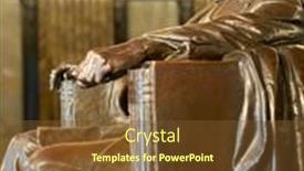  Presentation with abraham lincoln - Presentation design featuring august-24-2020-springfield-illinois background and a tawny brown colored foreground