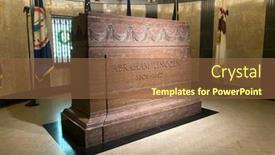  Presentation with abraham lincoln - Amazing presentation design having august-24-2020-springfield-illinois backdrop and a tawny brown colored foreground