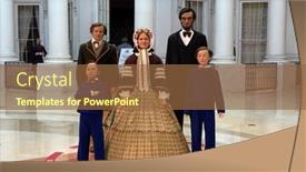  Presentation with abraham lincoln - Amazing presentation theme having august-24-2020-springfield-illinois backdrop and a tawny brown colored foreground
