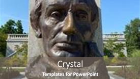  Presentation with abraham lincoln - Colorful presentation enhanced with august-24-2020-springfield-illinois backdrop and a gray colored foreground