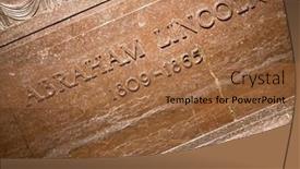  Presentation with abraham lincoln - Amazing slide set having august-24-2020-springfield-illinois backdrop and a coral colored foreground