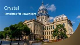  Presentation with current - Audience pleasing slides consisting of august-25-2020-springfield-illinois backdrop and a ocean colored foreground