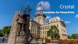  Presentation with current - PPT layouts consisting of august-25-2020-springfield-illinois background and a teal colored foreground