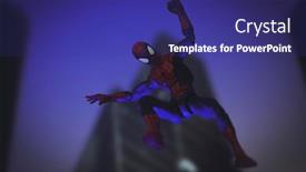  Presentation with spiderman - Colorful slide set enhanced with august-9-2020-marvel-comics backdrop and a navy blue colored foreground