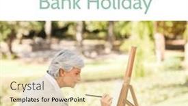  Presentation with summer holiday - Presentation theme consisting of august-bank-holiday-text background and a lemonade colored foreground