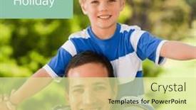  Presentation with happy holiday - PPT layouts having august-bank-holiday-text background and a blonde colored foreground