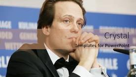  Presentation with karl marx - Presentation design consisting of august-diehl-attends background and a  colored foreground