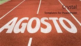  Presentation with august - Cool new theme with august in portuguese backdrop and a red colored foreground