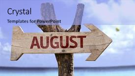  Presentation with august - Presentation enhanced with pregnant woman with basketball isolated background and a gray colored foreground