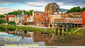  Presentation with maine - Slide set with augusta-maine-usa-skyline background and a tawny brown colored foreground