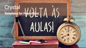  Presentation with end school year - Colorful slide deck enhanced with aulas back to school backdrop and a coral colored foreground