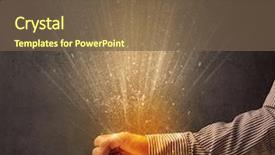  Presentation with yellow beige light brown travertine - Presentation theme consisting of aura - yellow ray of light coming background and a tawny brown colored foreground