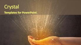  Presentation with light - Beautiful PPT layouts featuring aura - yellow ray of light coming backdrop and a tawny brown colored foreground