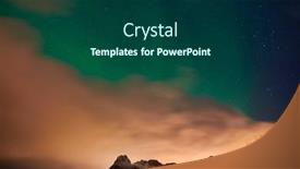  Presentation with aurora borealis northern lights - Beautiful PPT theme featuring aurora-borealis-green-northern-lights backdrop and a ocean colored foreground