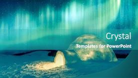  Presentation with aurora - Cool new theme with aurora-borealis-northern-lights backdrop and a teal colored foreground