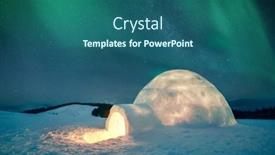  Presentation with aurora borealis northern lights - Slides having aurora-borealis-northern-lights background and a ocean colored foreground