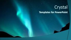  Presentation with aurora borealis northern lights - Slide set having aurora-borealis-northern-lights background and a navy blue colored foreground