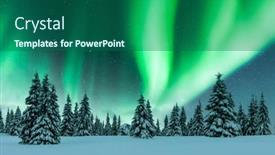  Presentation with aurora borealis northern lights - Slide deck having aurora-borealis-northern-lights and a  colored foreground