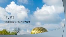  Presentation with tamil - Slide deck enhanced with auroville-india-march-7-matrimandir background and a light blue colored foreground