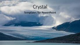  Presentation with scandinavia - Cool new presentation with austdalsbreen glacier and styggevatnet glacial backdrop and a light gray colored foreground