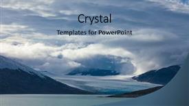  Presentation with scandinavia - Presentation design consisting of austdalsbreen glacier and styggevatnet glacial background and a teal colored foreground