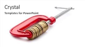  Presentation with audit business compliance concept - Audience pleasing slide set consisting of austerity - business concept with clamp backdrop and a white colored foreground