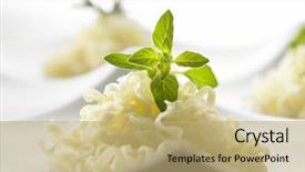  Presentation with noodle - Theme enhanced with austerity - close up of chinese noodle background and a coral colored foreground