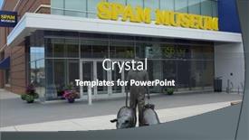  Presentation with canned meat - Beautiful slide set featuring austin-minnesota-june-21-2017 backdrop and a dark gray colored foreground