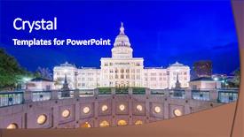  Presentation with austin texas - Beautiful presentation theme featuring austin texas usa backdrop and a black colored foreground