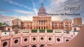  Presentation with austin texas - Slides with austin-texas-usa background and a light blue colored foreground