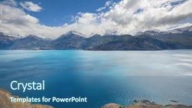  Presentation with chile patagonia - Presentation design enhanced with austral in southern patagonia chile background and a  colored foreground