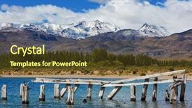  Presentation with chile patagonia - Presentation theme having austral in southern patagonia chile background and a  colored foreground