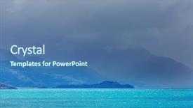  Presentation with chile patagonia - Slide set having austral in southern patagonia chile background and a ocean colored foreground