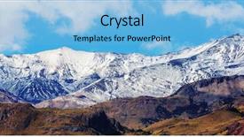  Presentation with chile patagonia - Beautiful presentation design featuring austral in southern patagonia chile backdrop and a light blue colored foreground