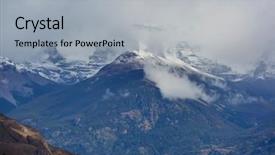  Presentation with chile patagonia - Presentation featuring austral in southern patagonia chile background and a light gray colored foreground