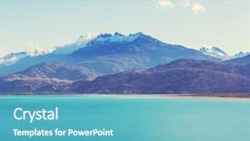  Presentation with chile patagonia - Beautiful presentation theme featuring austral in southern patagonia chile backdrop and a teal colored foreground