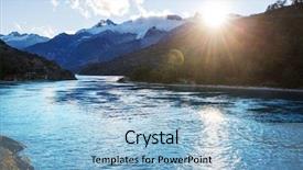  Presentation with chile patagonia - PPT theme consisting of austral in southern patagonia chile background and a light blue colored foreground