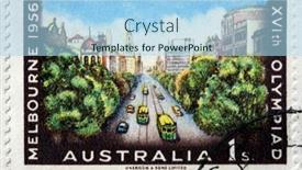  Presentation with olympics - Theme featuring australia-1956-an-australian-postage background and a light blue colored foreground