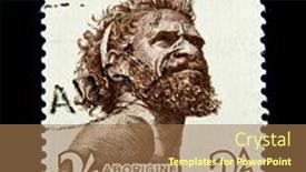  Presentation with postage - Colorful slide deck enhanced with australia-circa-1952-a-postage backdrop and a coral colored foreground