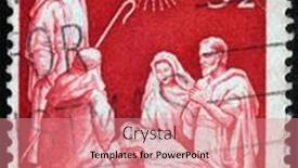  Presentation with christmas jesus - Beautiful theme featuring australia-circa-1958-a-greeting backdrop and a coral colored foreground