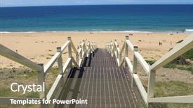  Presentation with sky blue - Slide deck with australia free - stairway to blue sky 1 background and a violet colored foreground