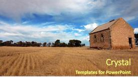  Presentation with rural australia - Amazing PPT theme having australia history - summer rural landscape backdrop and a  colored foreground