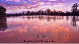  Presentation with australia - Audience pleasing slide deck consisting of australia landscape - sunrise on the murray river backdrop and a  colored foreground