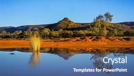  Presentation with rural australia - Amazing presentation theme having australia rural outback - alice springs nt backdrop and a ocean colored foreground